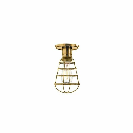 HUDSON VALLEY Heirloom 1 Light Semi Flush 8100-AGB-WG